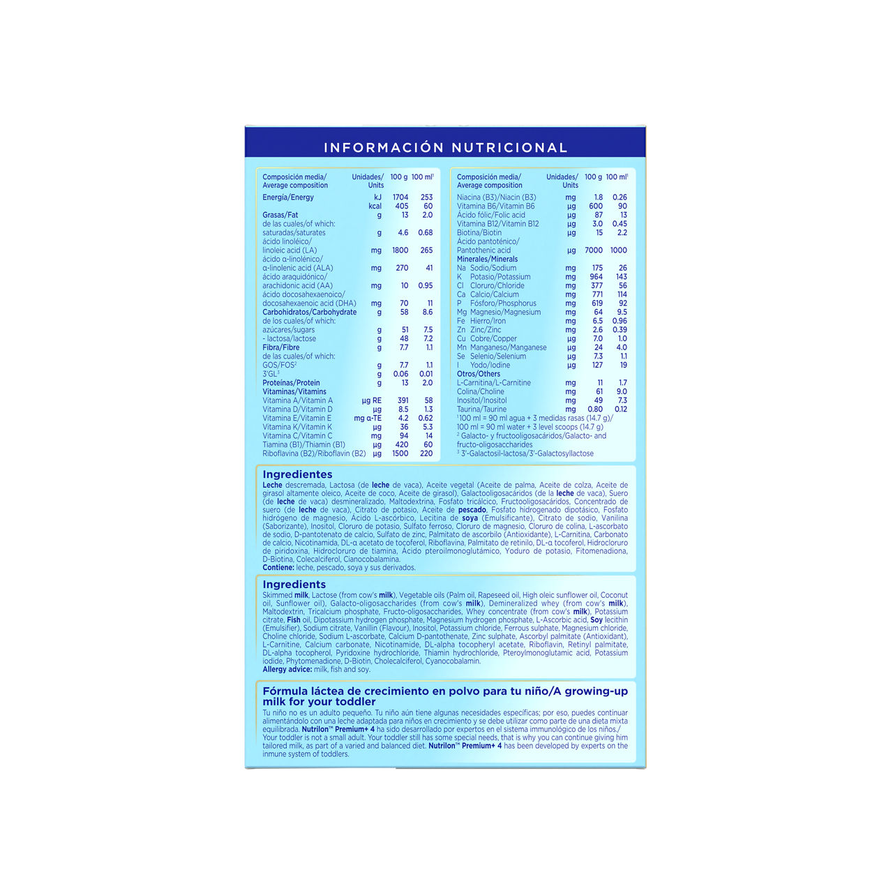 Nutrilon Premium 4 Pronutra+ - Nutricia Ecuador